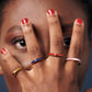 Bague Sankofa - Bleue