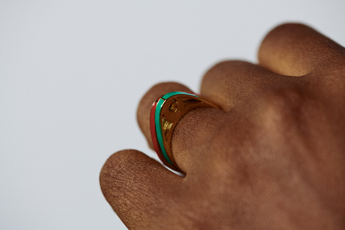 Sankofa Ring - White